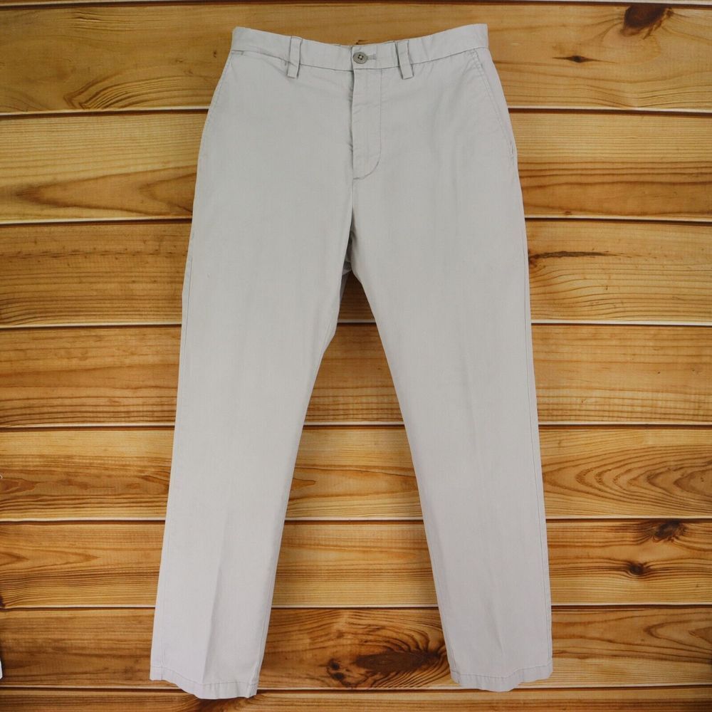 Kirkland Signature Chino Pants Mens Size 32x31 Beige Cotton Blend Straight Leg